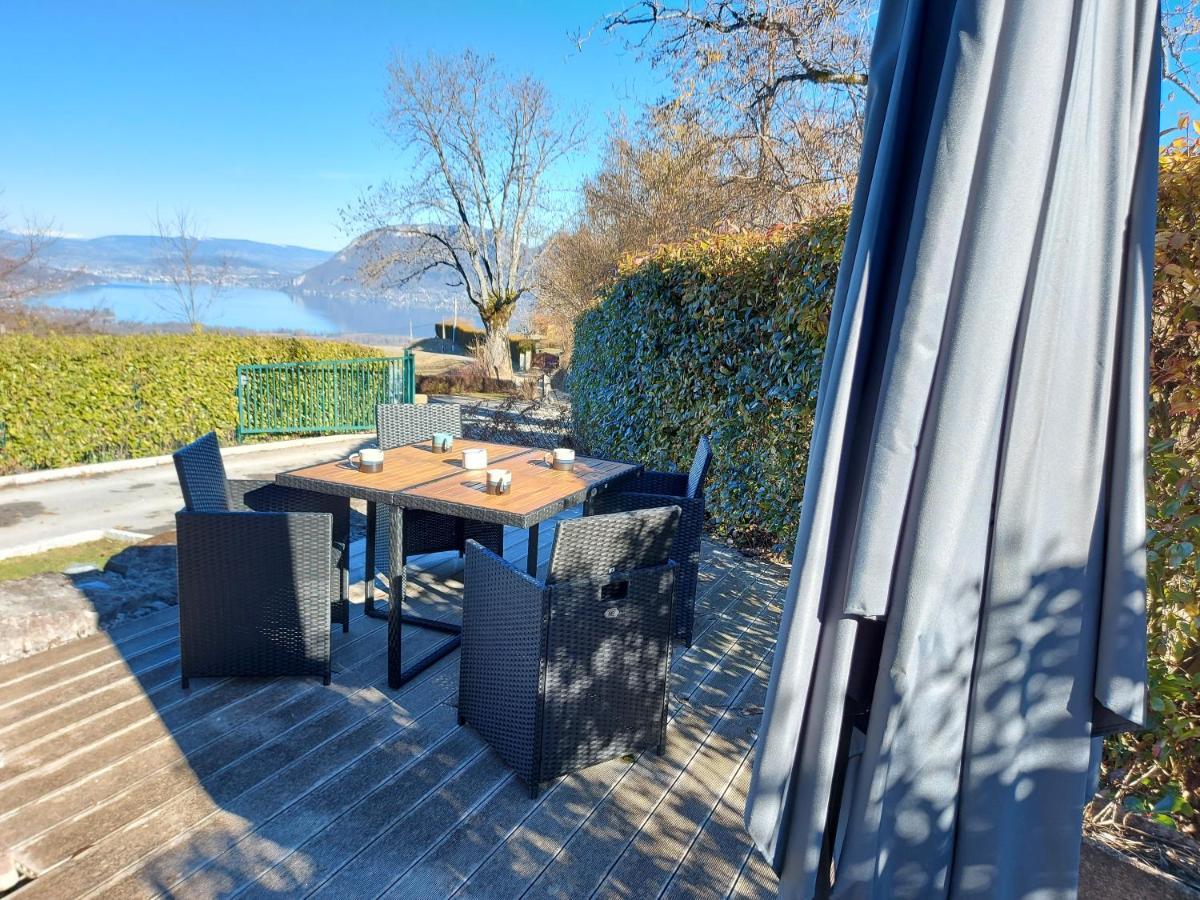 Entre Lac Et Montagne, Chaleureuse Maison 3 Pieces Avec Tres Belle Vue Lac D'Annecy. Terrasse, Jardin, Parking, Cheminee, Barbecue …. 생조리오즈 외부 사진